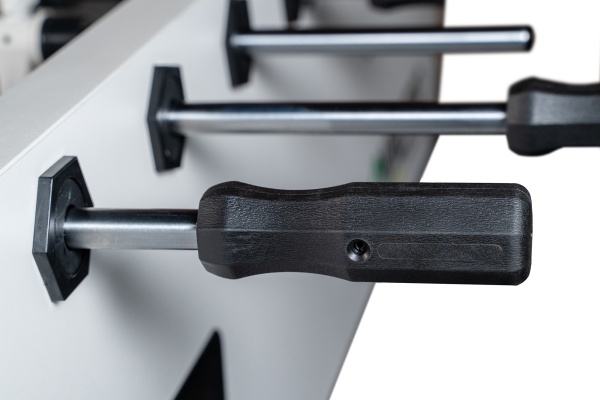 Игровой стол - футбол "NineStar Iron Pro ITSF Grey" (144х75,5х90)