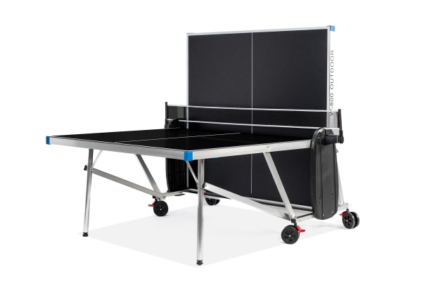 Теннисный стол всепогодный "W-800 Outdoor" (274 х 152,5 х 76 см) алюминиевый, с комплектом (сетка, 2 ракетки, 6 шариков )