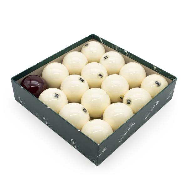 Комплект бильярдных шаров 68 мм "Aramith Premier", красный биток