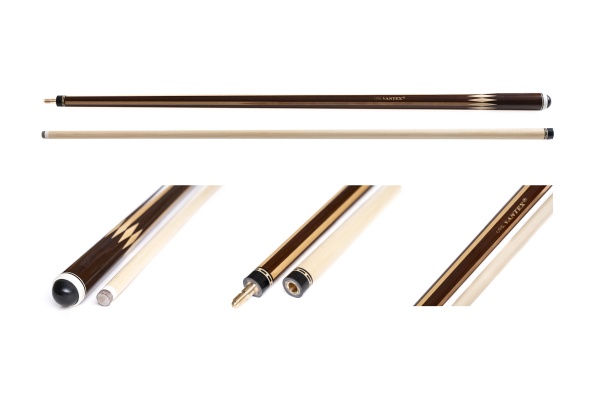 Двухсоставной бильярдный кий для русской пирамиды "Vantex" (термоясень, бук, граб) корона