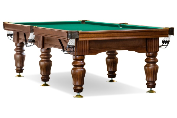 Бильярдный стол для русской пирамиды Weekend "Ильмень" (10 футов, 6 ног, 30мм камень) борта ясень