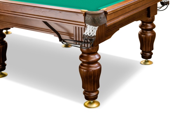 Бильярдный стол для русской пирамиды Weekend "Ильмень" (10 футов, 6 ног, 30мм камень) борта ясень