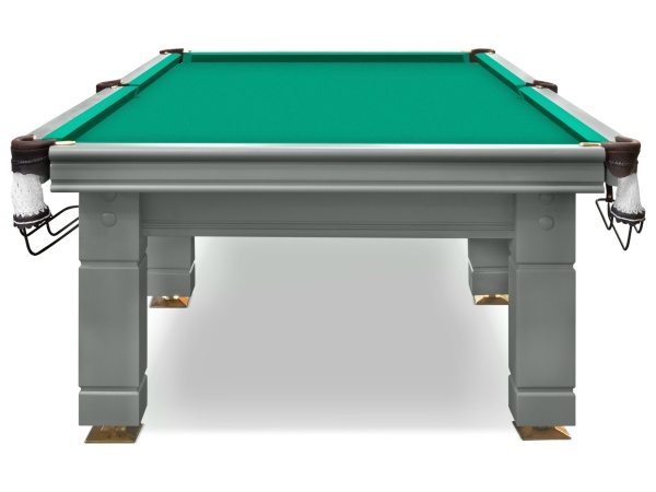 Бильярдный стол для русской пирамиды Weekend "Hardy" (10 футов, 6 ног, сланец 38мм, борт ясень, цвет RAL 7003)