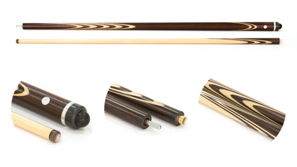 Двухсоставной бильярдный кий для русской пирамиды Weekend "Классика" (термоясень, граб) 13 запилов