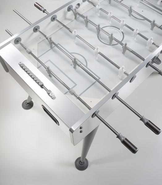 Штанга сквозная на 1 игрока c футболистом синего цвета для футбола "Garlando", диаметр 15,8 мм