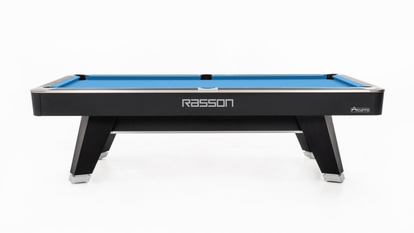 Бильярдный стол для пула "Rasson Acurra" 9 футов (черный, сланец 25 мм) в комплекте с плитой, аксессуары и сукно